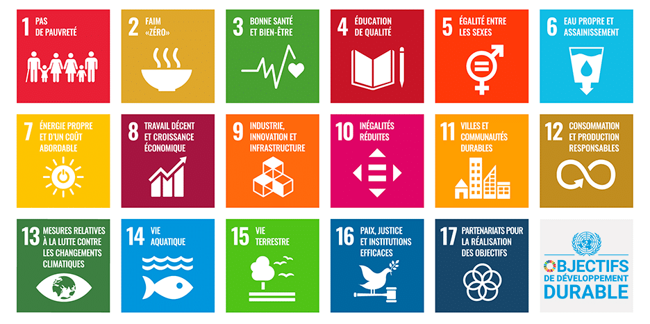 Les 17 objectifs de Développement Durable de l'ONU